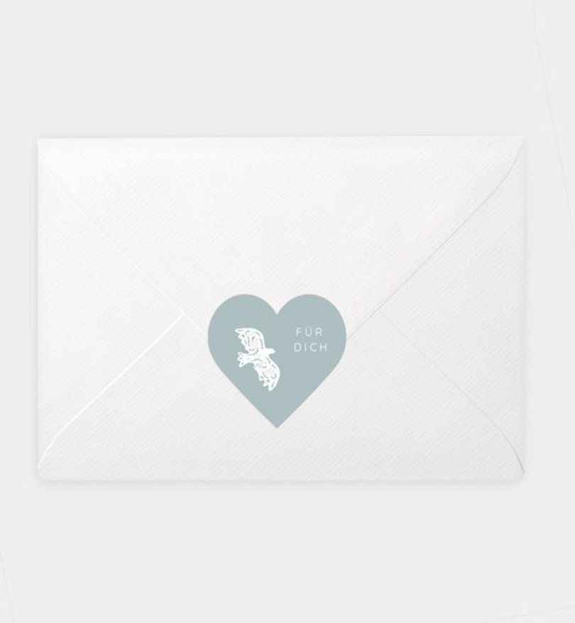 Siegelsticker Konfirmation Bird