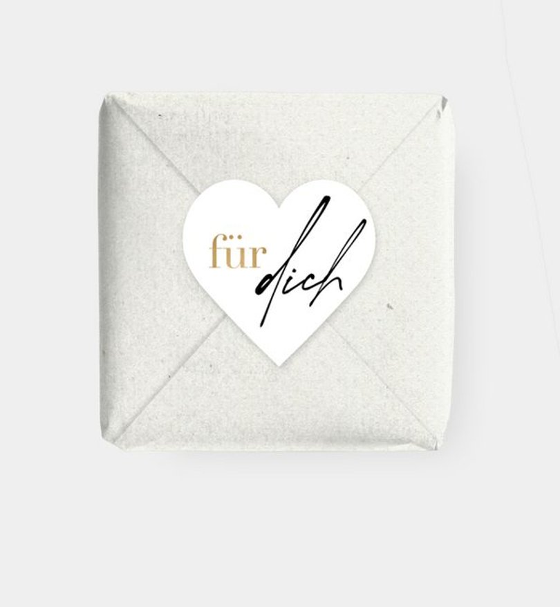 Geschenkaufkleber Goldene-Hochzeit Minimal Modern