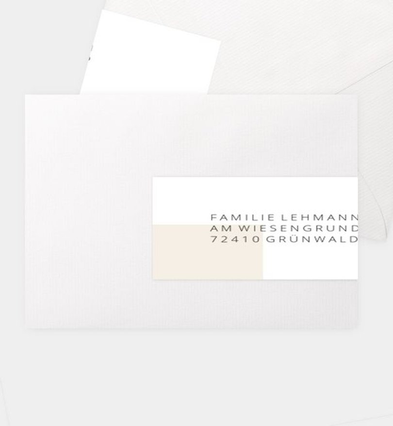Adressaufkleber Goldene-Hochzeit Minimal Modern