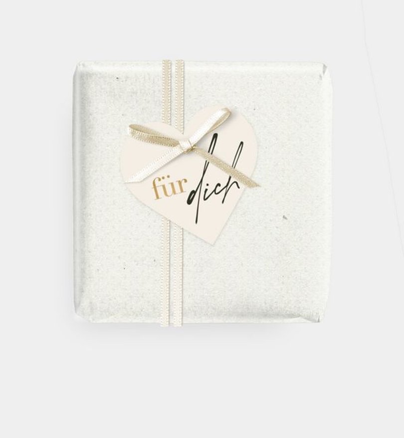Geschenkanhänger Goldene Hochzeit Minimal Modern