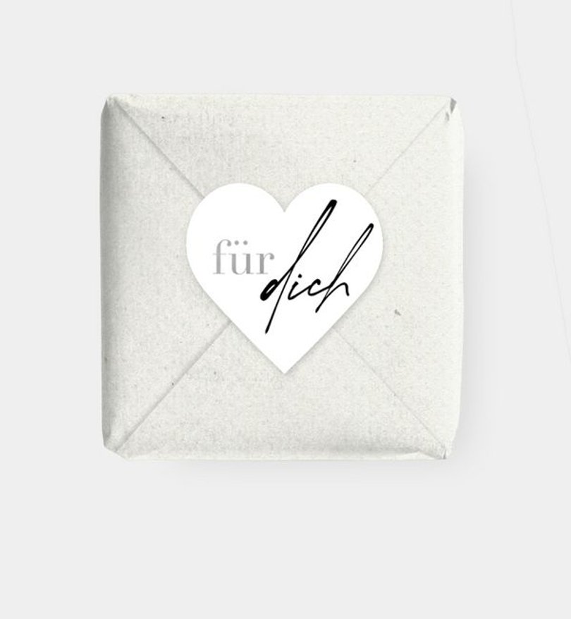 Geschenkaufkleber Silberhochzeit Minimal Modern