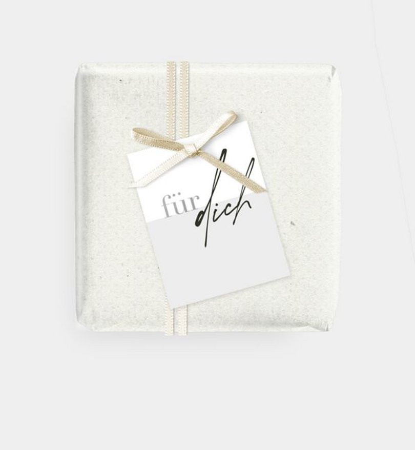 Geschenkanhänger Silberhochzeit Minimal Modern