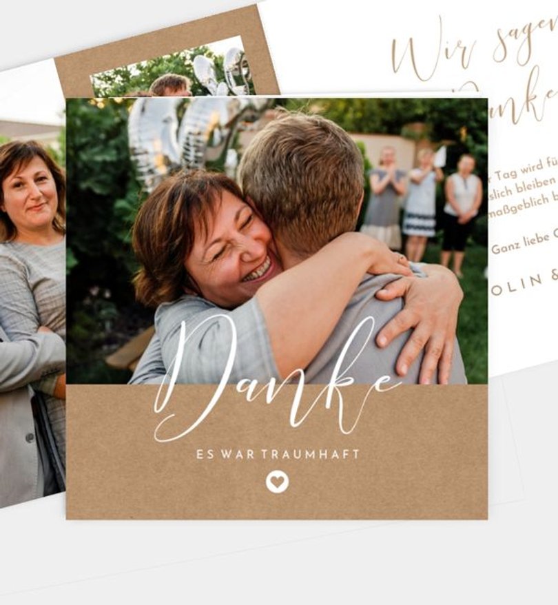 Dankeskarte Silberhochzeit Easy Wedding