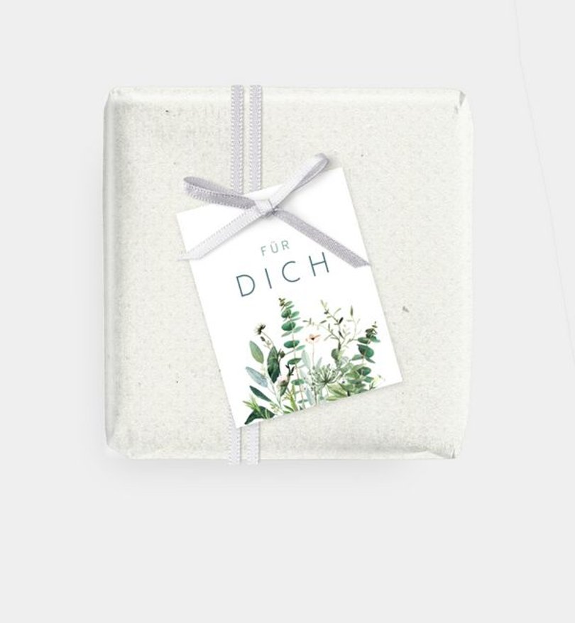 Geschenkanhänger Goldene Hochzeit Greenbouquet