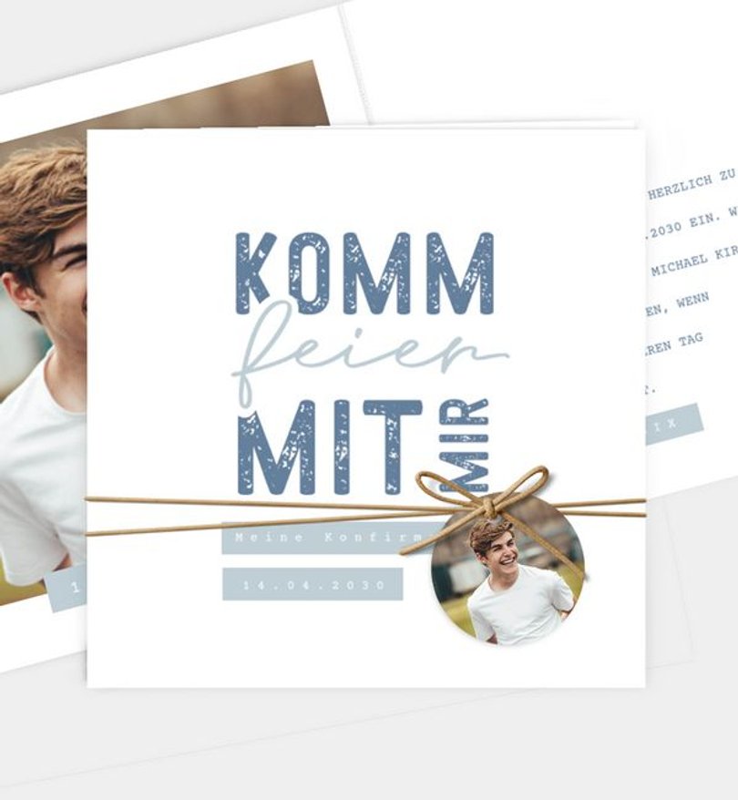 Einladungskarte Konfirmation My Day