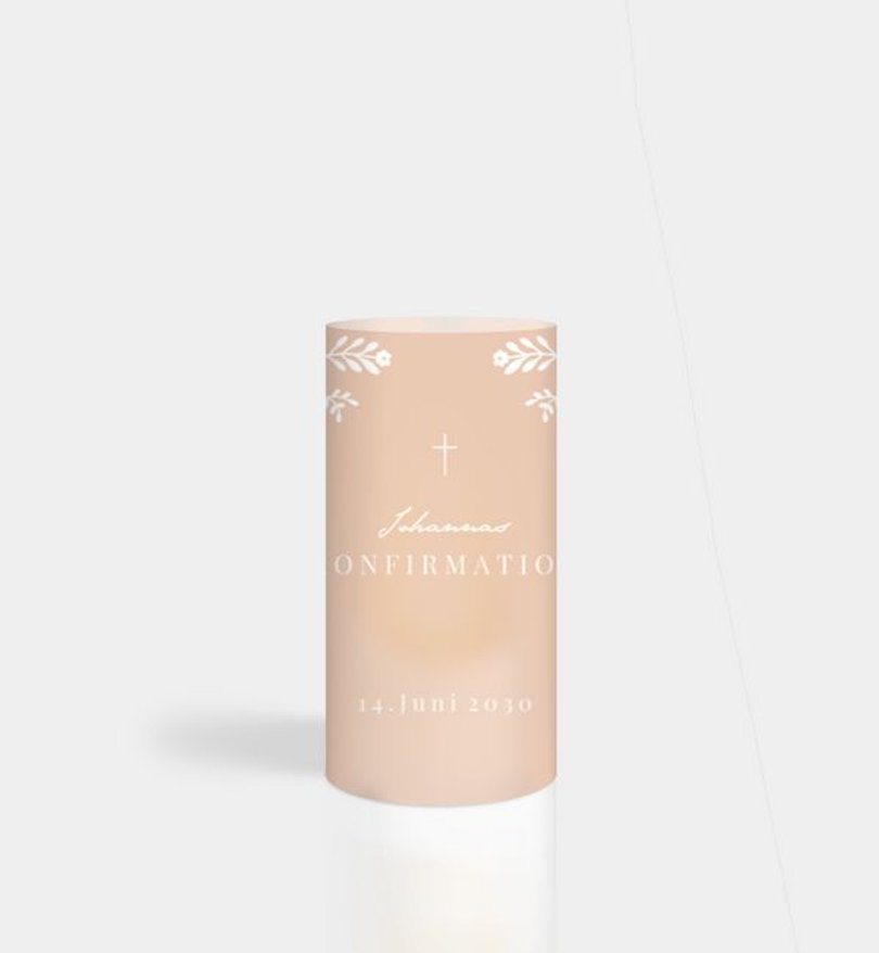 Windlichtkarte Konfirmation Nature Blessing