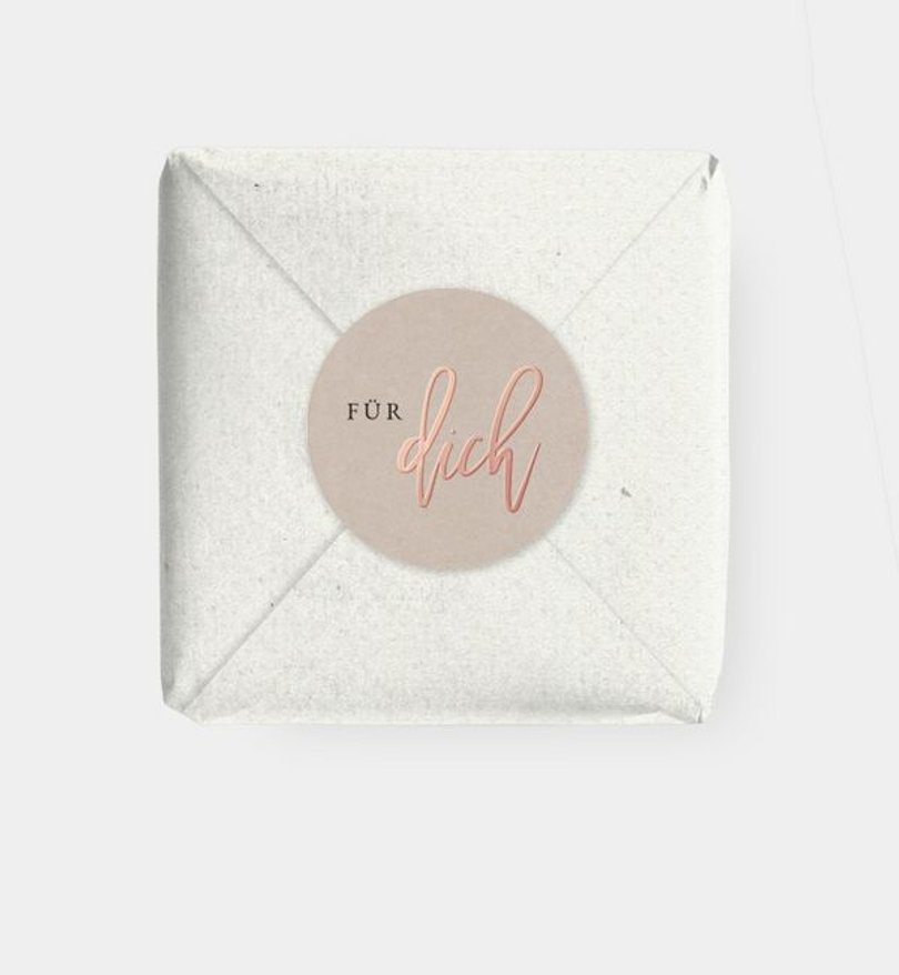 Geschenkaufkleber Geburtstag Rosegold-Crafty