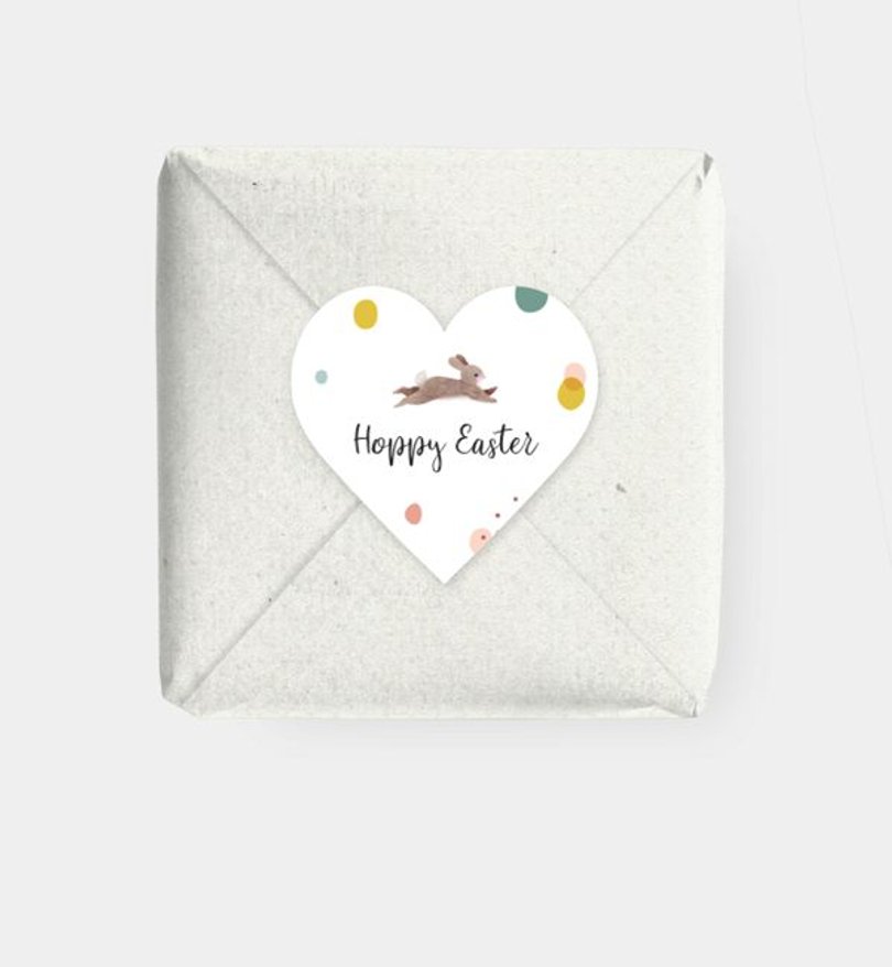 Geschenkaufkleber Ostern Hoppy Easter