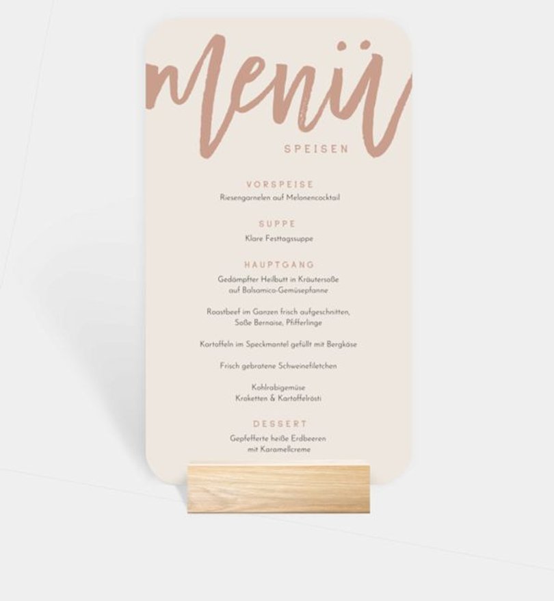 Menükarte Kindergeburtstag Mein Tag