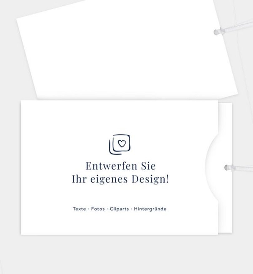 Einladungskarte Hochzeit Blanko Design