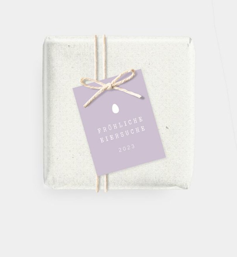 Geschenkanhänger Ostern Eiersuche