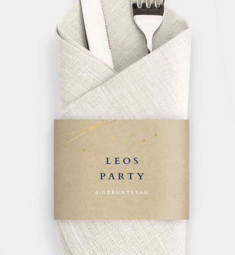 Besteck Servietten-Zubehör Kindergeburtstag Fröhliche Party · Crafty