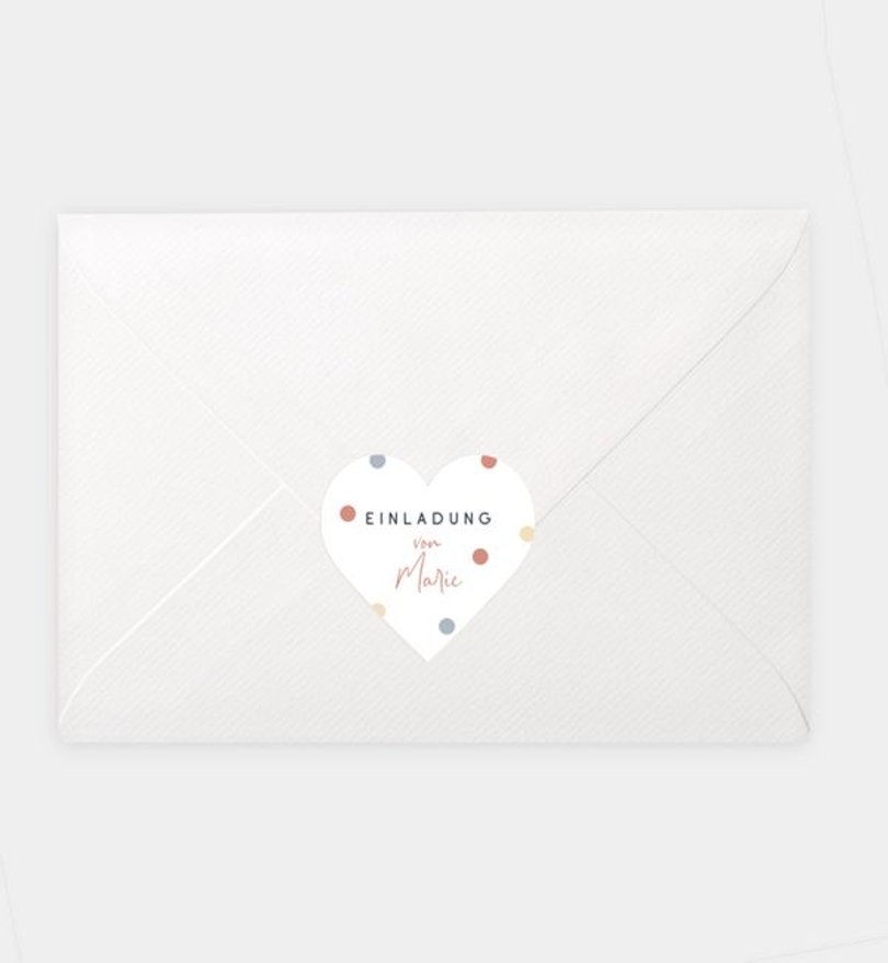 Siegelsticker Kindergeburtstag Little Confetti