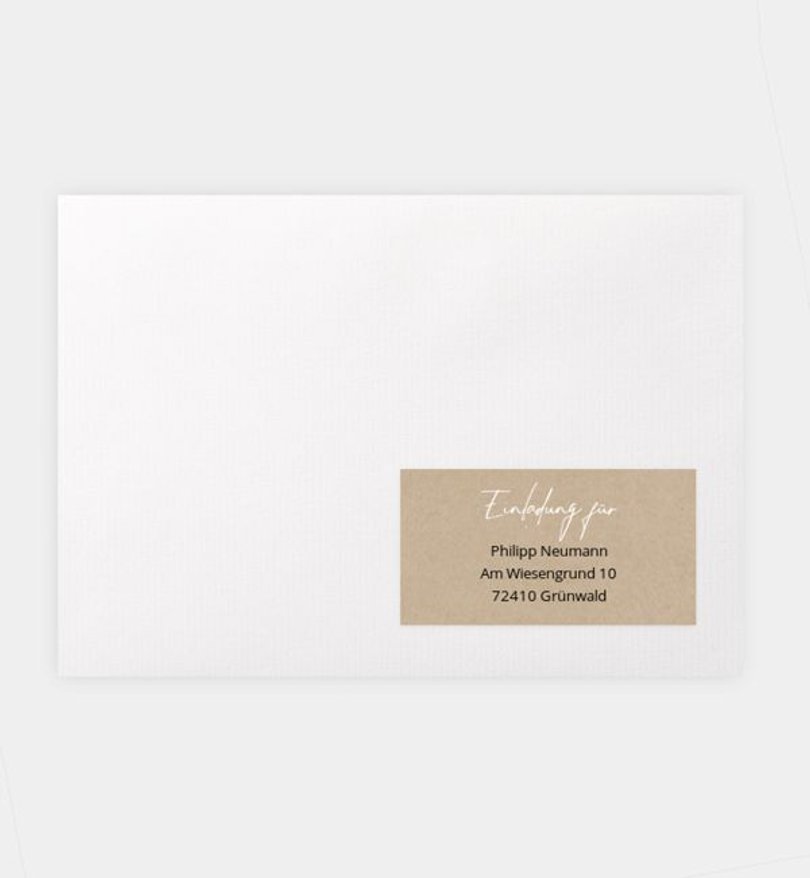 Empfängeraufkleber Kindergeburtstag Crafty Icons