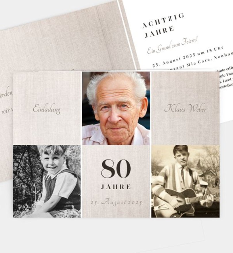 Einladungskarte Geburtstag Flügelreigen