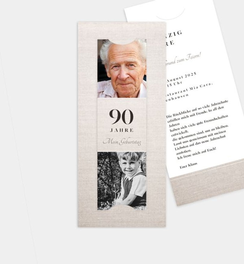 Einladungskarte Geburtstag Flügelreigen