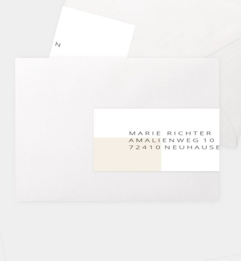 Adressaufkleber Geburtstag Minimal Modern