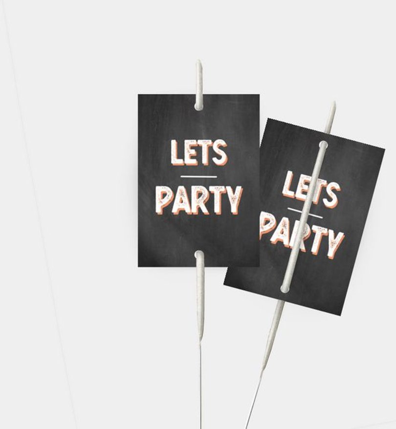 Wunderkerzenetikett Geburtstag Bildertafel