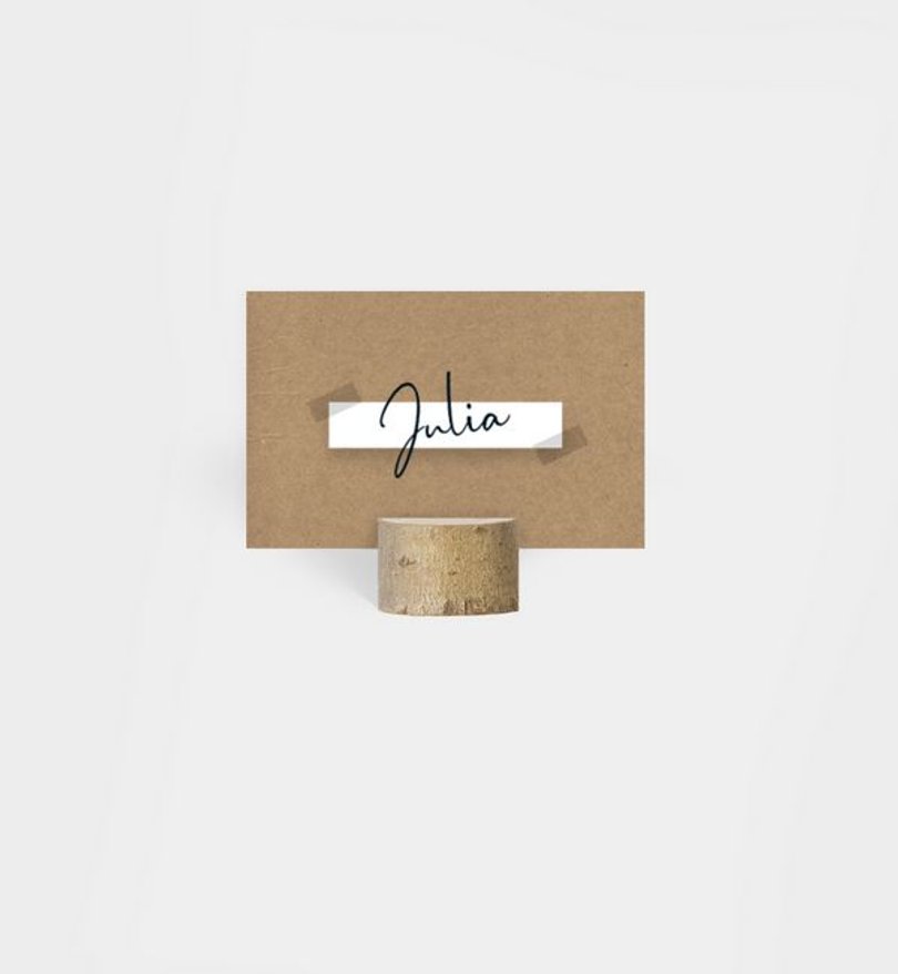 Tischkarte Geburtstag Handmade
