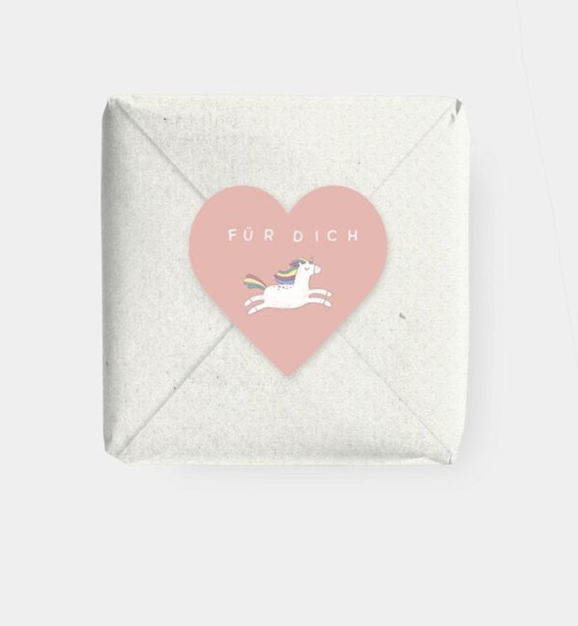 Geschenkaufkleber Kindergeburtstag Unicorn