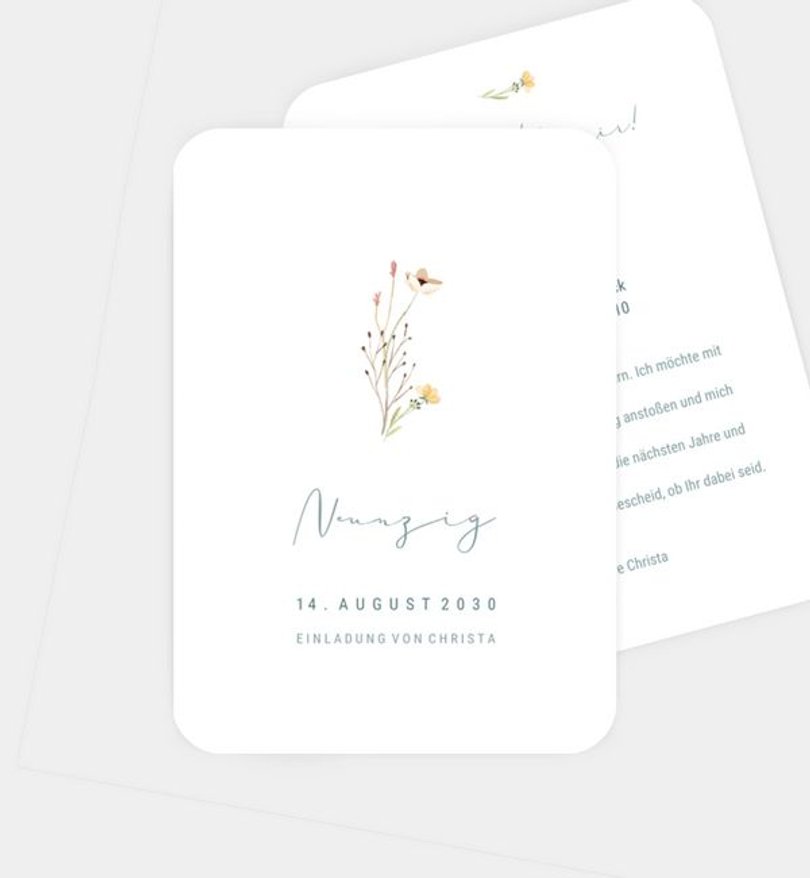 Einladungskarte Geburtstag Decent Summer