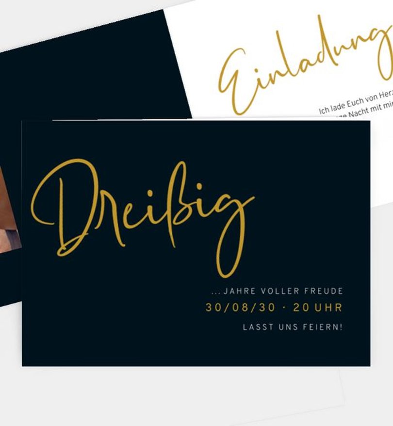 Einladungskarte Geburtstag Voller Freude