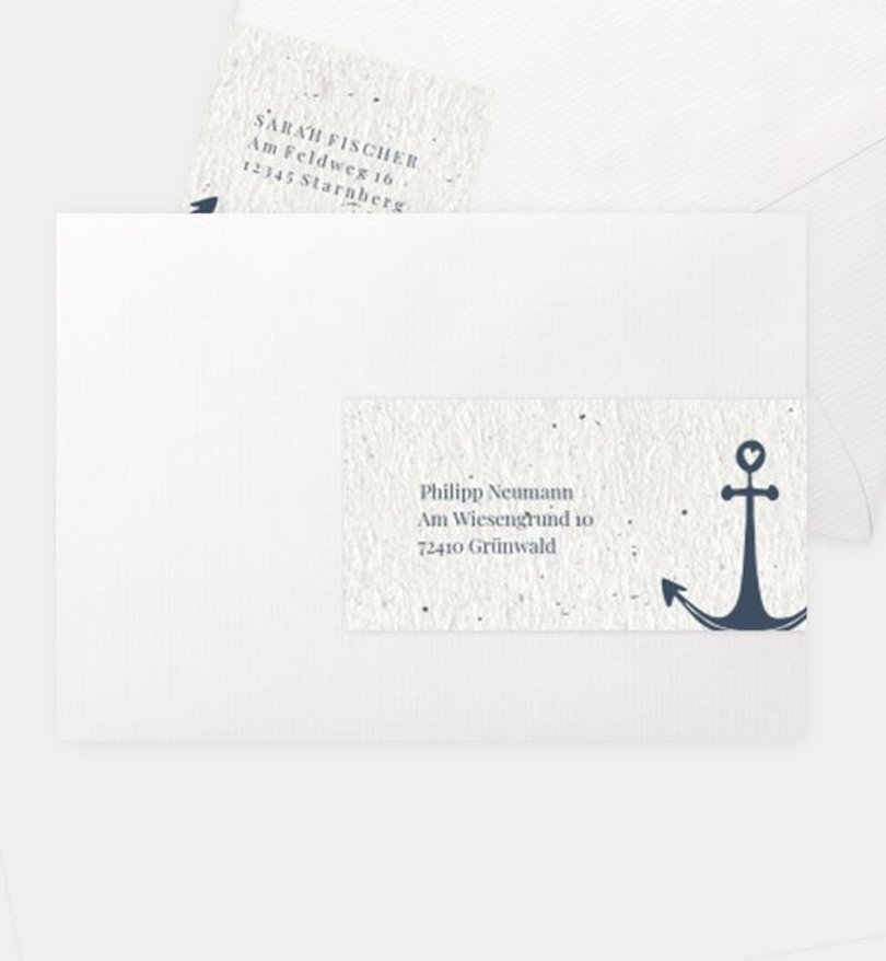 Adressaufkleber Geburtstag Maritim