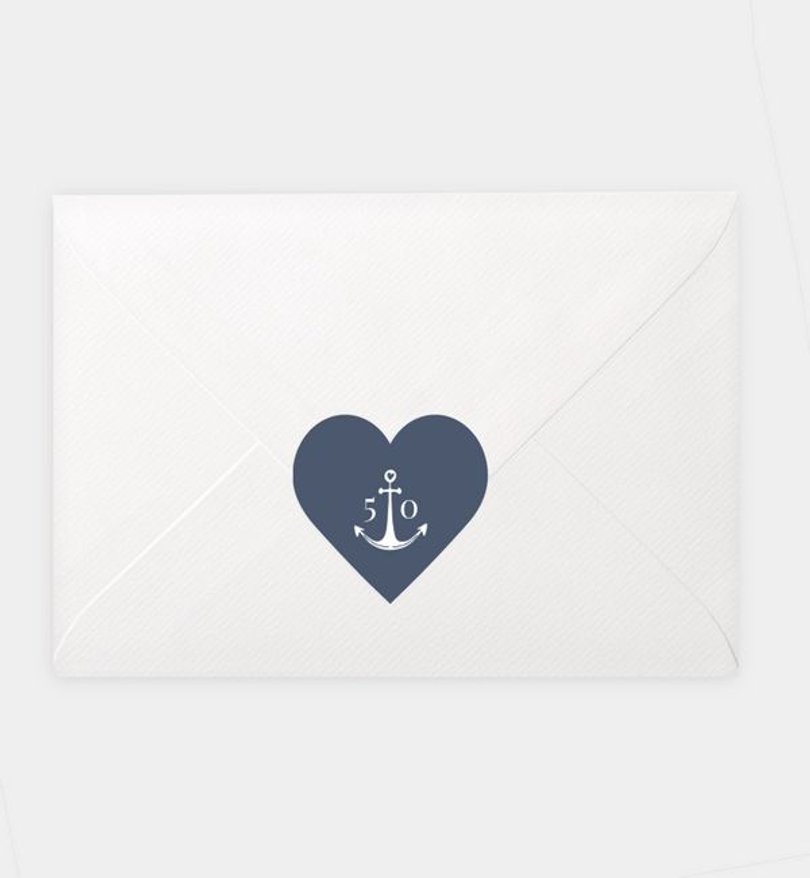 Siegelsticker Geburtstag Maritim