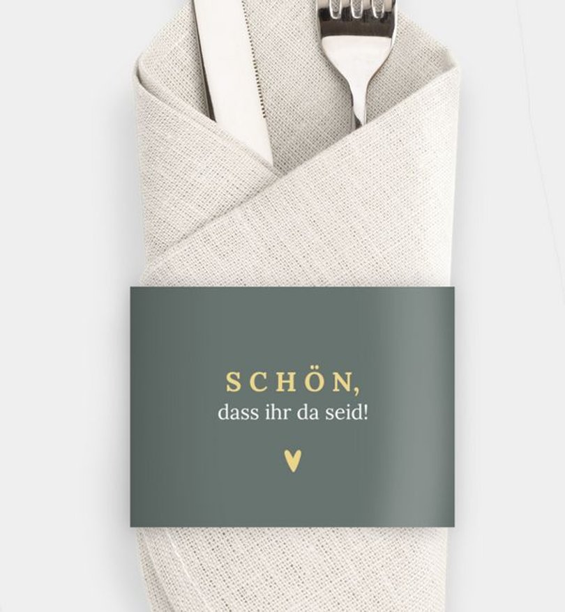 Besteck Servietten-Zubehör Geburtstag Einfaches Raster