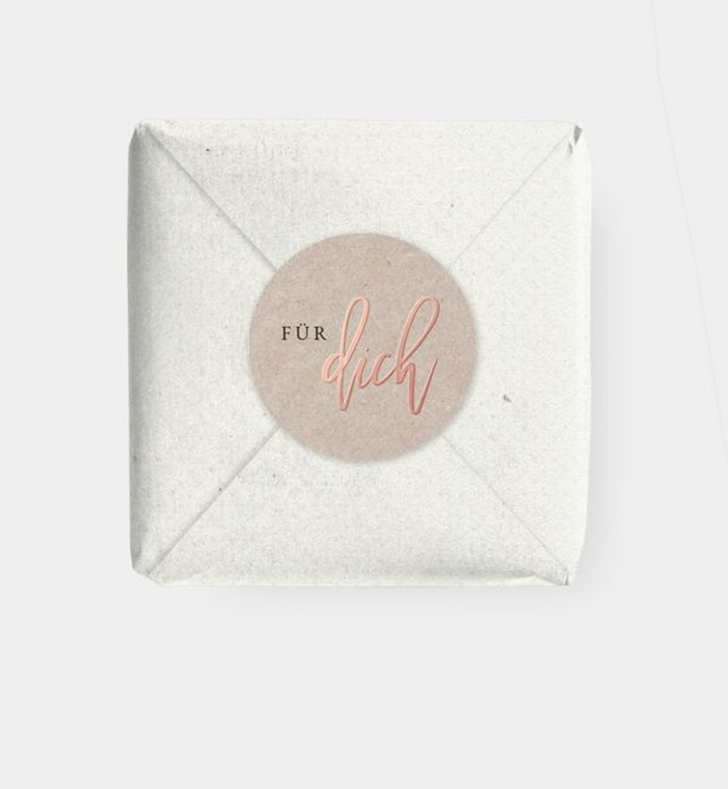 Geschenkaufkleber Geburtstag Rosegold-Crafty
