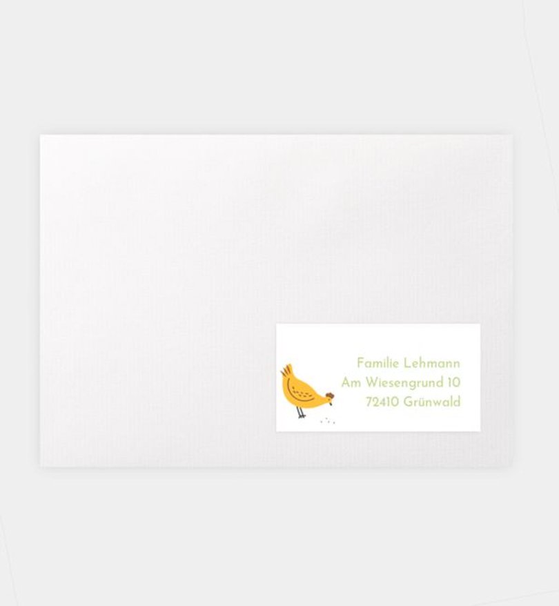 Empfängeraufkleber Kindergeburtstag Bauernhof