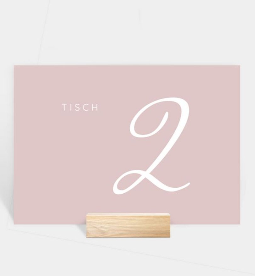 Tischnummer Hochzeit Yes, love