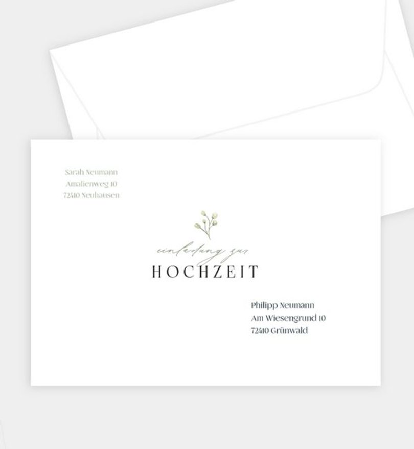 Briefumschlag Hochzeit Tender Love