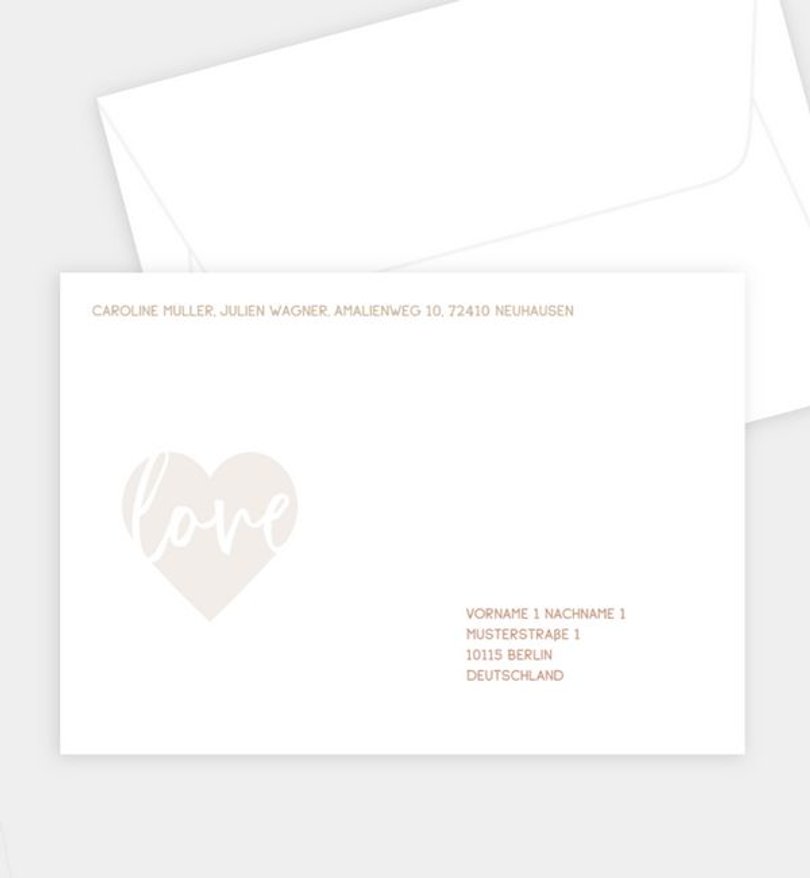 Briefumschlag Hochzeit Unser Tag