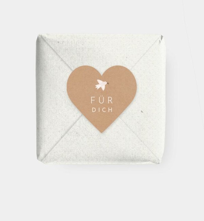 Geschenkaufkleber Taufe Vogelgesang