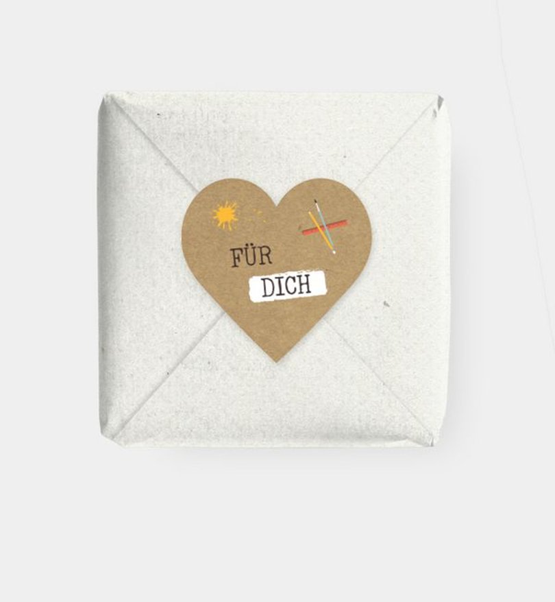 Geschenkaufkleber Einschulung Pinboard