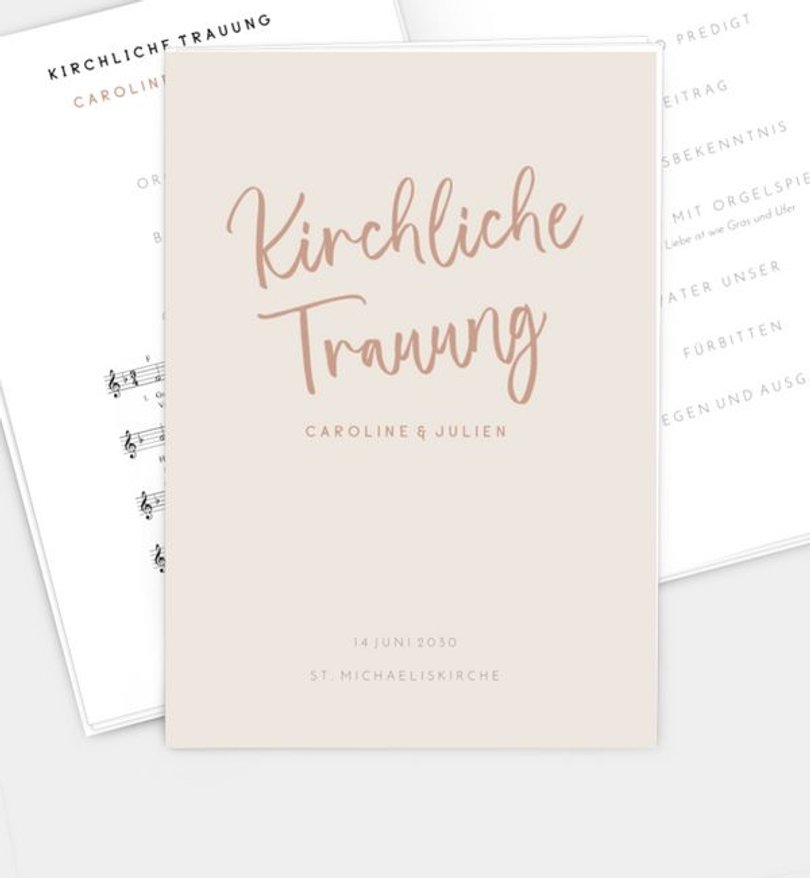 Kirchenheft Hochzeit Unser Tag