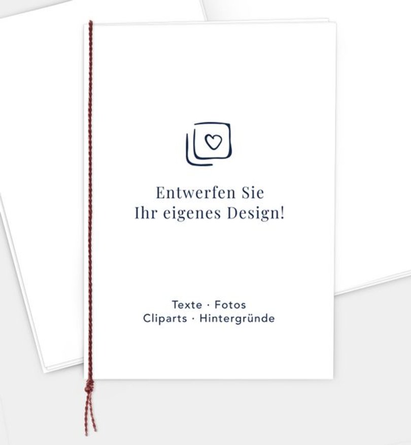 Kirchenheft Taufe Blanko Design