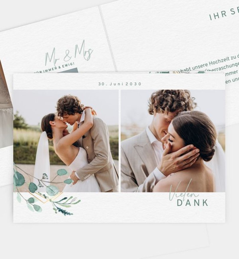 Dankeskarte Hochzeit Sommerduft