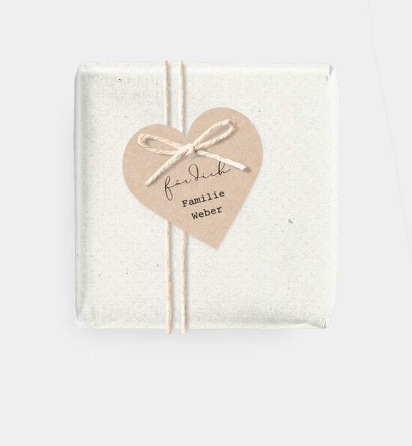 Geschenkanhänger Geburt Schwung