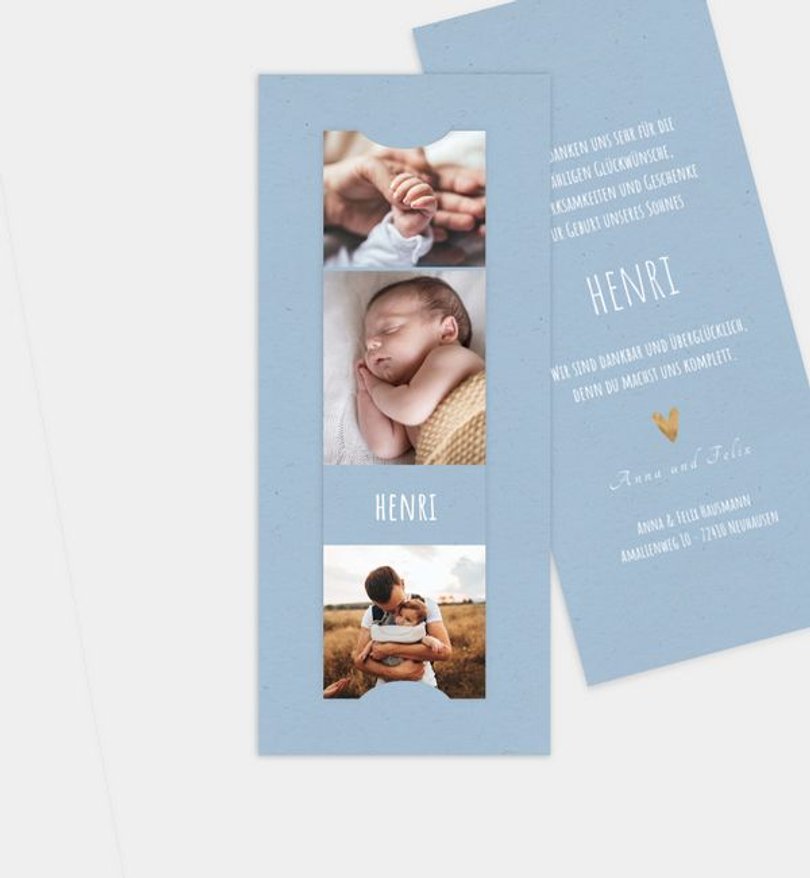 Geburtsanzeige Geburt Vintage Love · Crafty