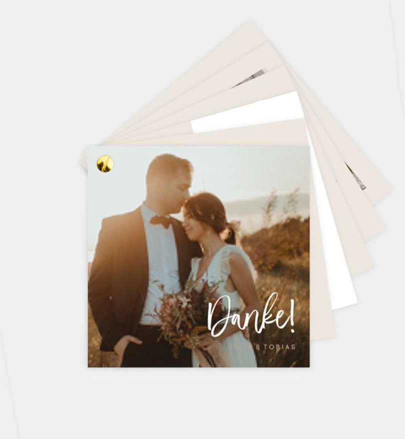 Dankeskarte Hochzeit Unser Tag
