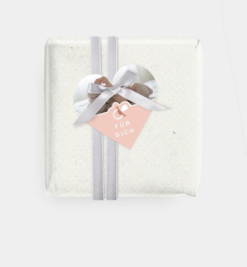 Geschenkanhänger Geburt Baby Collage