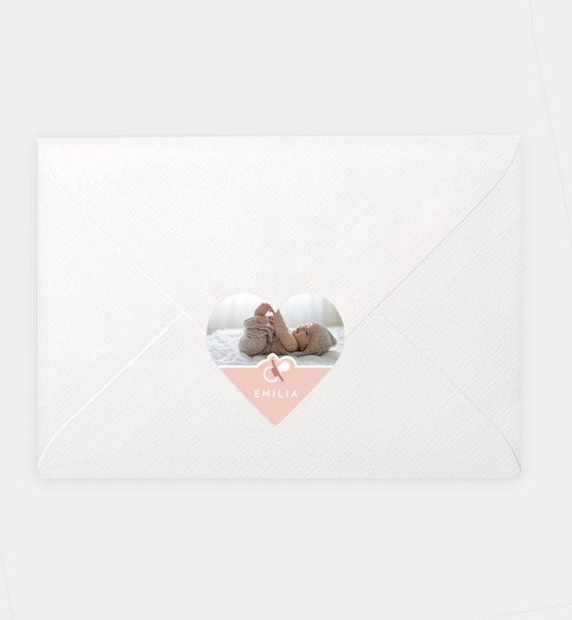 Siegelsticker Geburt Baby Collage