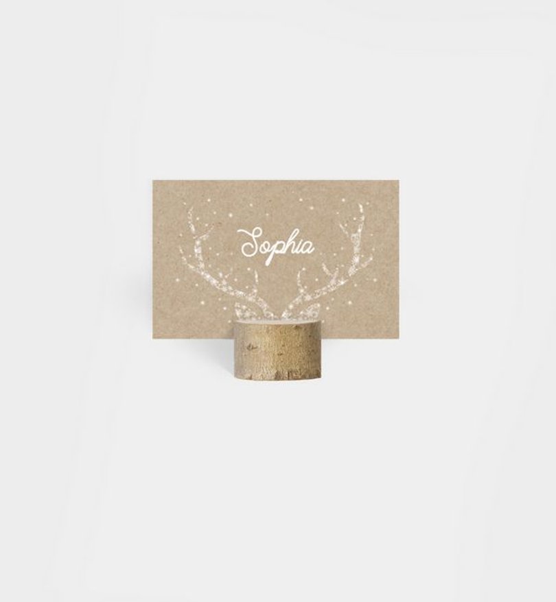 Tischkarte Geschäftlich Silent Night · Crafty