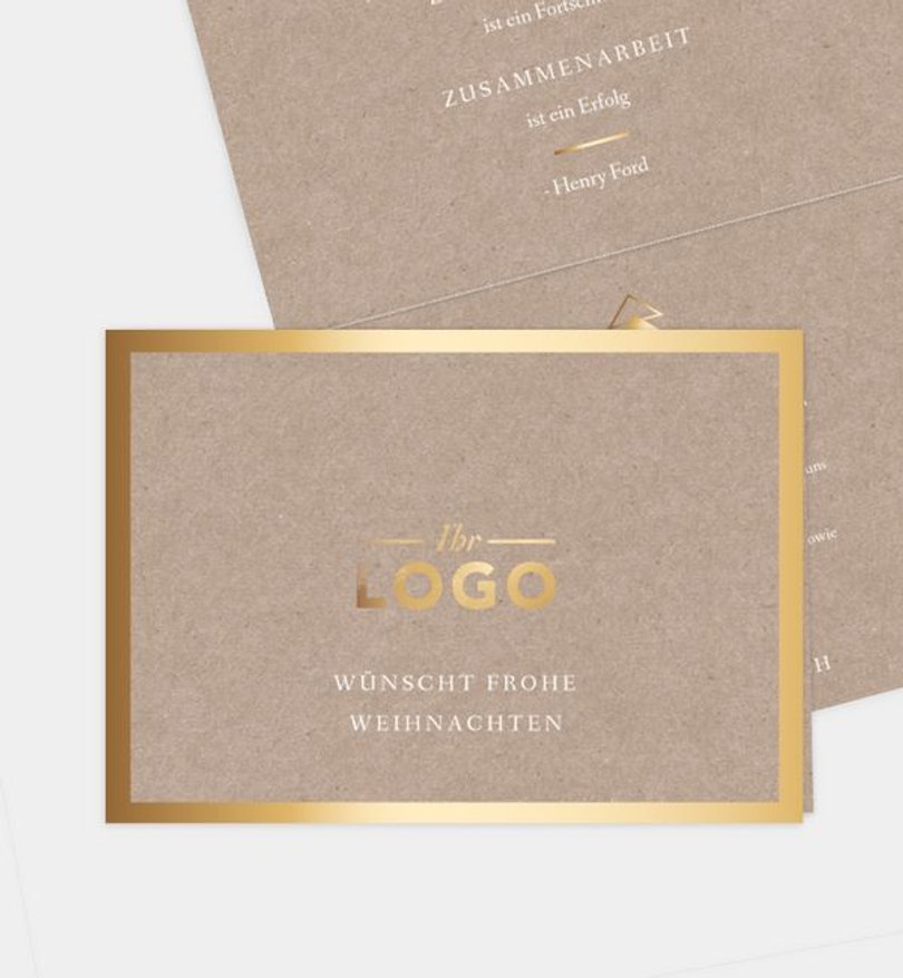 Weihnachtskarte Weihnachten geschäftlich Ihr Logo