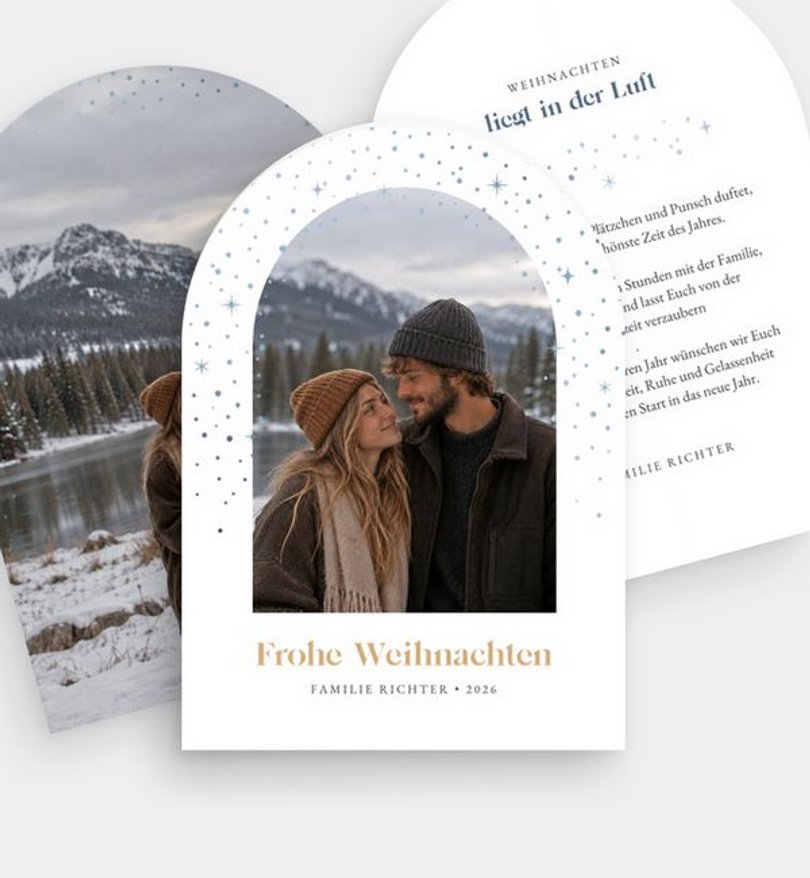 Weihnachtskarte Weihnachten/Privat Weihnachtswind