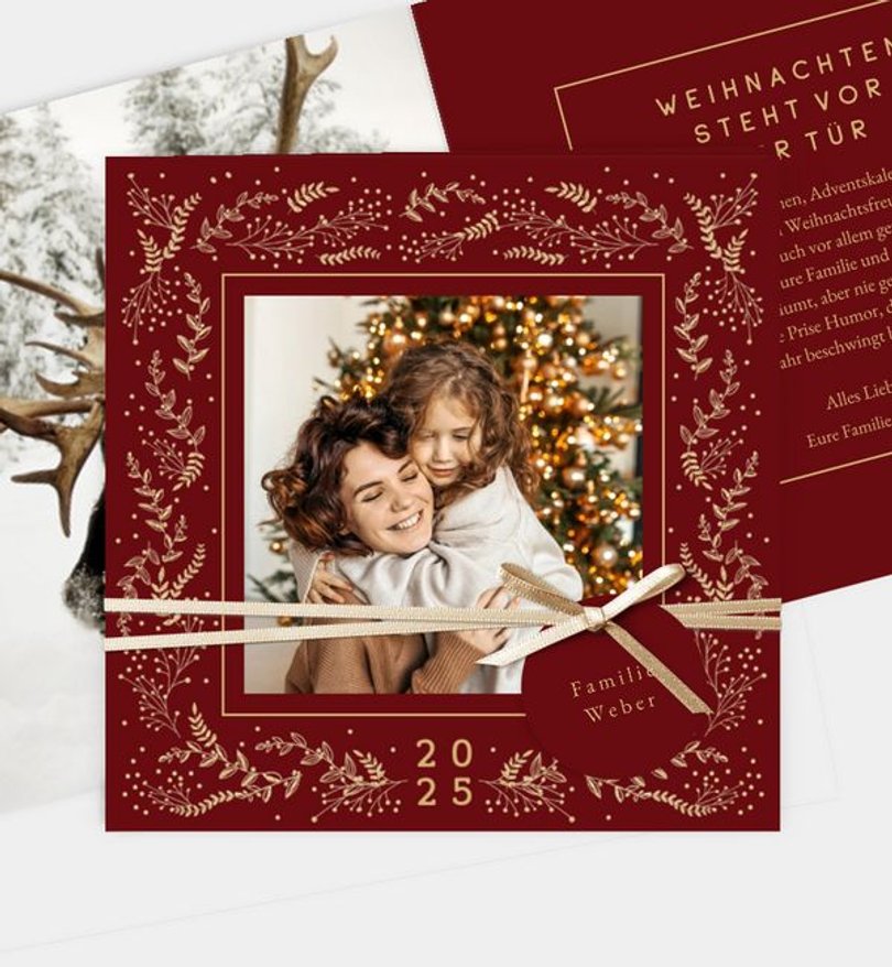 Weihnachtskarte Weihnachten/Privat Festliches Ornament