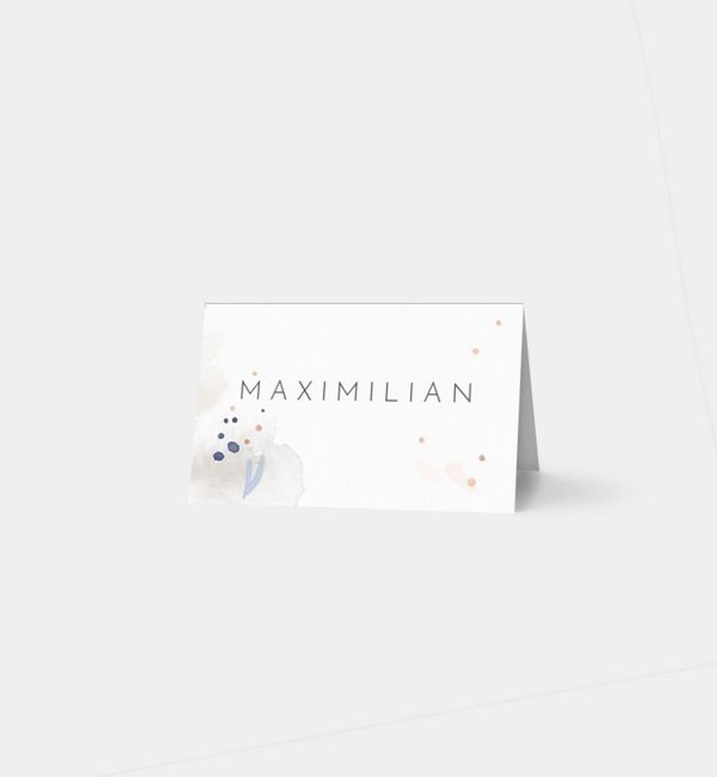 Tischkarte Babyshower Süße Zeit