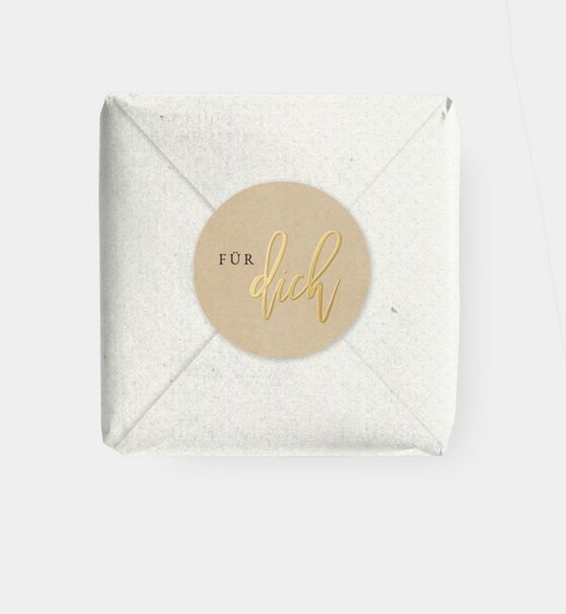 Geschenkaufkleber Babyshower Gold-Crafty